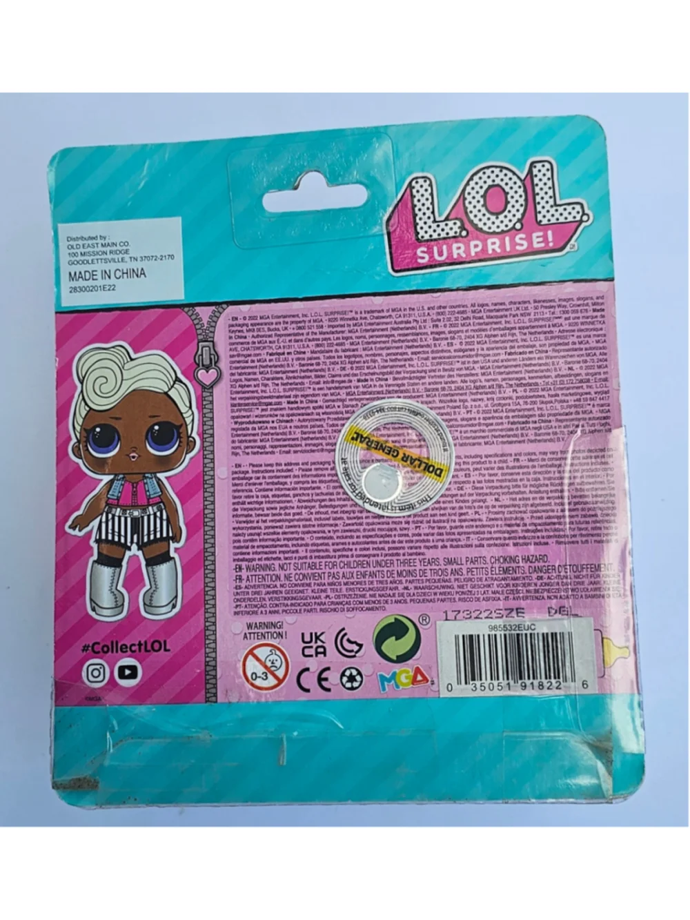 Girls L.O.L. Surprise! Doll Toy One Size Pink and Blue
